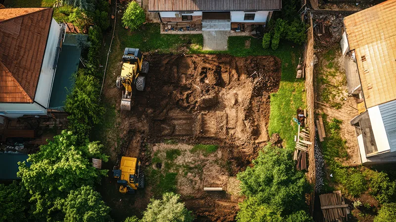 Residential Land Clearing Overhead Residential Land Clearing Overhead